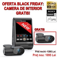 VIOFO A229 Plus Trio GPS Cameră auto DVR triplă Quad HD 2K HDR Wi-Fi cu senzori de imagine Sony VIOFO A229 Plus Trio GPS Cameră auto DVR triplă Quad HD 2K HDR Wi-Fi cu senzori de imagine Sony