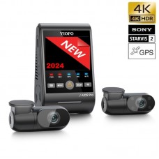 VIOFO A229 Pro Trio GPS Cameră auto DVR triplă Quad HD 4K HDR Wi-Fi cu senzori de imagine Sony
