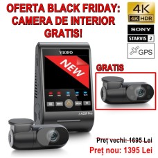 VIOFO A229 PRO Trio GPS Cameră auto DVR triplă Quad HD 4K HDR Wi-Fi cu senzori de imagine Sony VIOFO A229 PRO Trio GPS Cameră auto DVR triplă Quad HD 4K HDR Wi-Fi cu senzori de imagine Sony