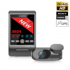VIOFO A229 Plus Duo GPS Cameră auto DVR duală Quad HD 2K HDR Wi-Fi cu senzori de imagine Sony