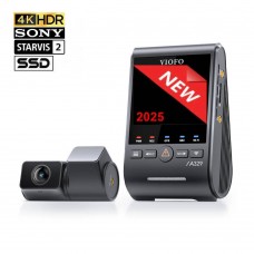 VIOFO A329S DUO Cameră auto DVR duală Ultra HD 4K HDR - Wi-Fi - SSD cu senzori de imagine Sony